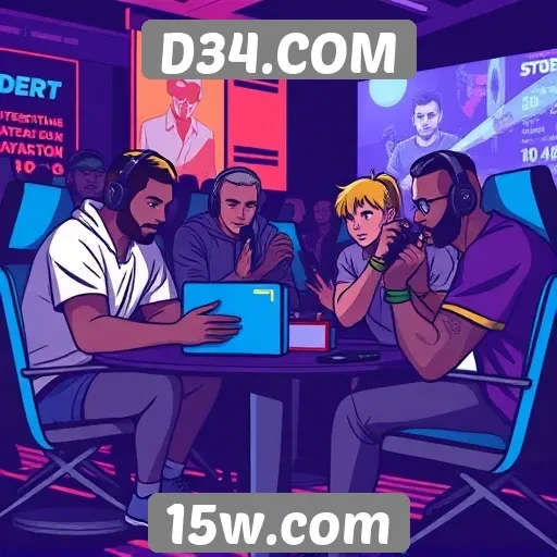 Comunidade de gamers no D34.COM cresce rapidamente